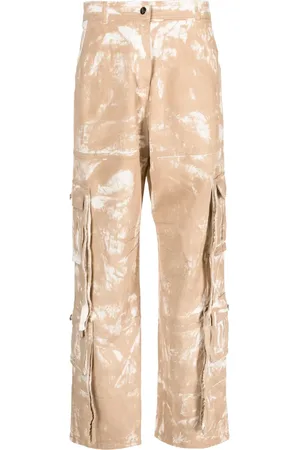 andre damo Faded-print cargo trousers