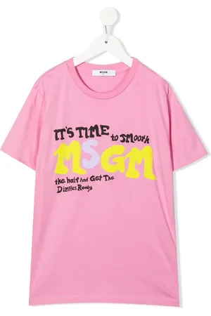 Msgm Logo-print cotton T-shirt
