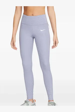 Nike Reflective-print "Indigo Haze/Cave " running leggings