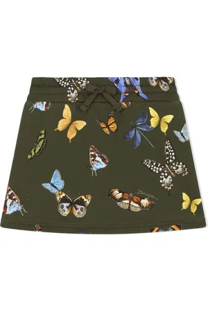 Dolce & Gabbana Butterfly-print jersey skirt