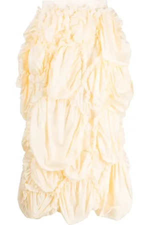 ENFÖLD High-waisted ruffled midi skirt