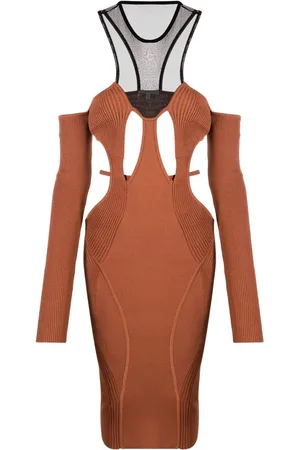 Nensi Dojaka Cut-out halterneck midi dress