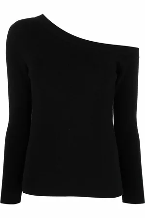 Paula Cold-shoulder knit jumper