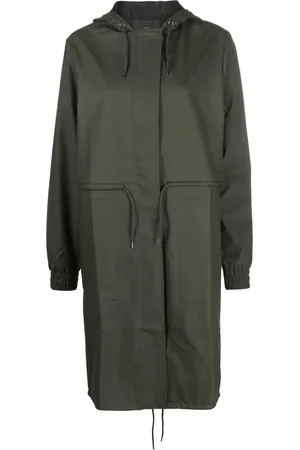 Rains String hooded parka coat