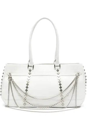 YOHJI YAMAMOTO Chain-detail leather shoulder bag