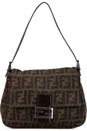 Fendi 2010-2024 Wool Mamma Baguette shoulder bag