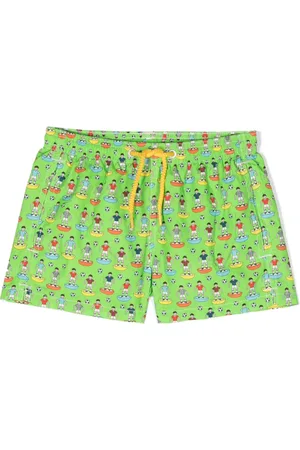 MC2 SAINT BARTH Graphic-print swimming shorts