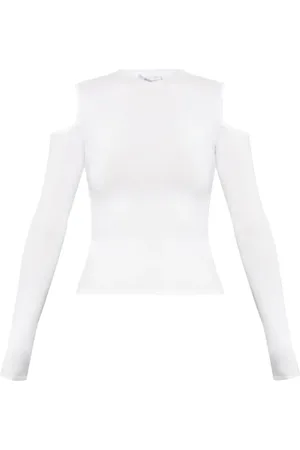 Max Mara Vik cold-shoulder long-sleeve top