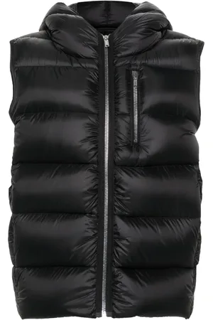 Rick Owens Hooded quilted down gilet