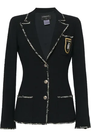 CHANEL 2005 emblem single-breasted jacket