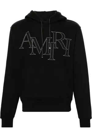 AMIRI Staggered logo-patches hoodie