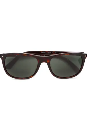 Prada Tortoiseshell-effect rectangle-frame sunglasses