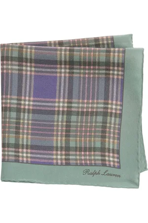 Ralph Lauren Plaid-print silk pocket square