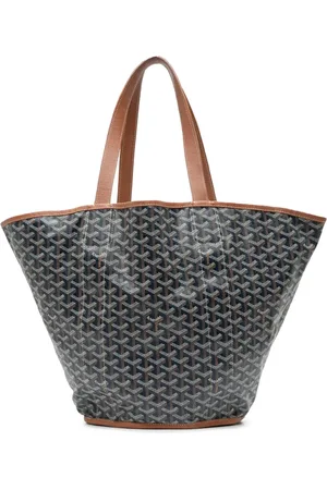 GOYARD 2018 Goyardine Reversible Belharra tote bag
