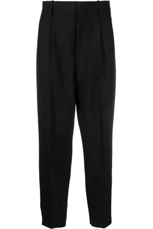 Quira Pressed-crease high-waist trousers