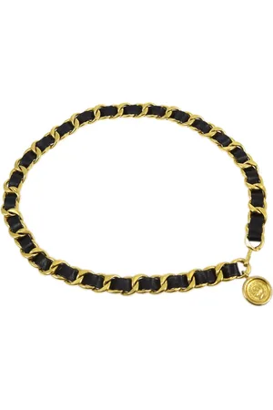 CHANEL 1990-2000s Medallion chain belt