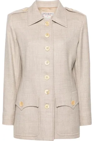Saint Laurent 1970s single-breasted wool jacket