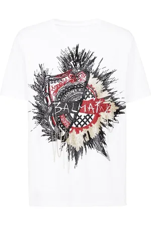 Balmain Embroidered logo t-shirt