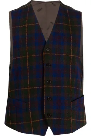 Missoni 1990s plaid buttoned vest