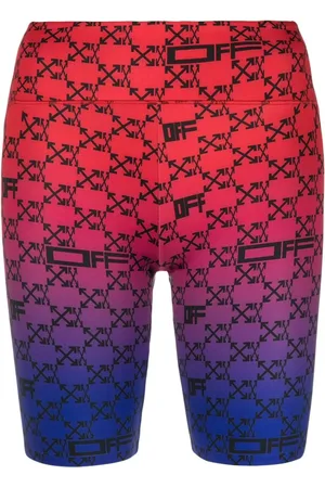 OFF-WHITE Monogram-print cycling shorts