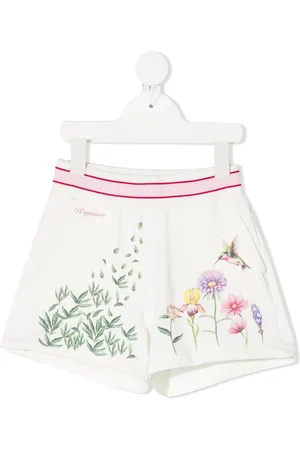 MONNALISA Graphic-print track shorts