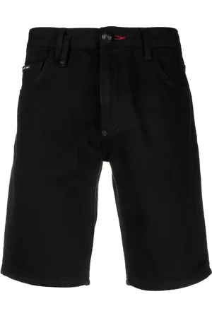 Philipp Plein Straight-leg denim shorts