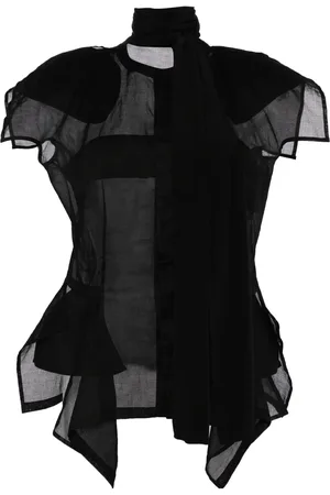 YOHJI YAMAMOTO Asymmetric silk top