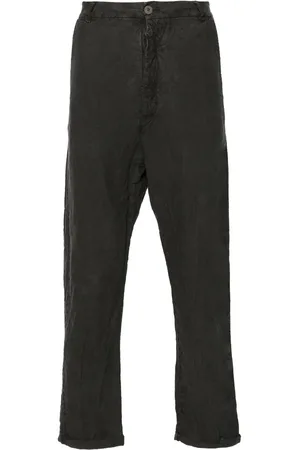POÈME BOHÉMIEN Mid-rise drop-crotch trousers