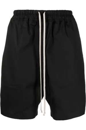 Rick Owens Drawstring cotton-blend shorts