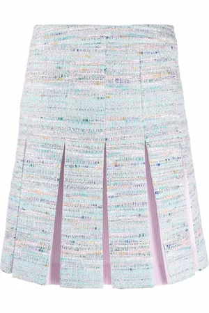 Karl Lagerfeld Pleated tweed skirt