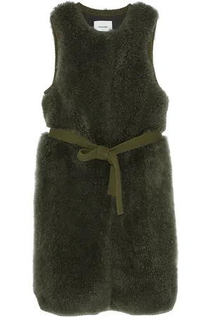YVES SALOMON Belted shearling gilet
