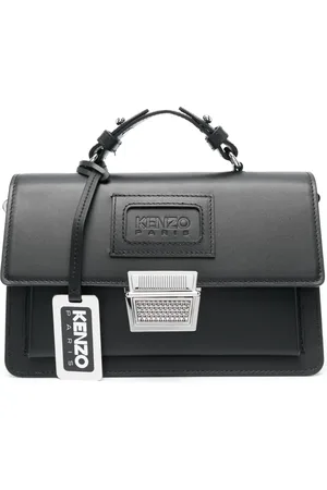 Kenzo Logo-debossed leather tote bag
