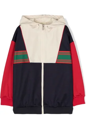 Gucci Logo-jacquard hooded jacket