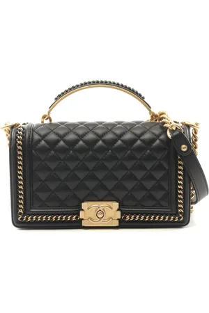 CHANEL 2021 Boy Chanel top-handle bag