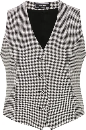 Styland Houndstooth waistcoat