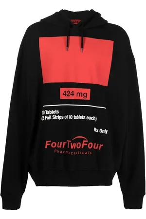 424 FAIRFAX Logo-print pullover hoodie