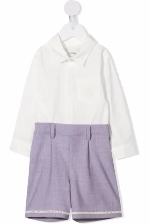 Fendi Two-piece long-sleeve romper