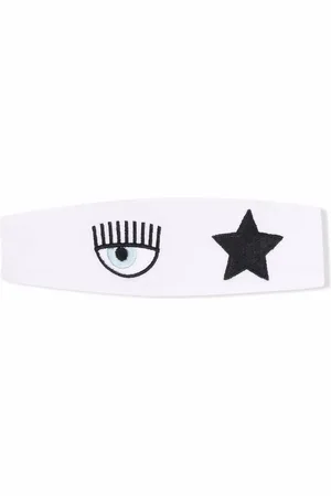 Chiara Ferragni Eyestar embroidered cotton headband