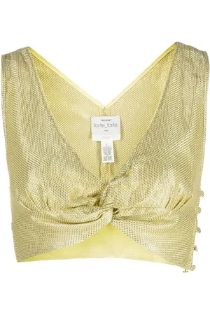 FORTE FORTE Twist-detail crop top