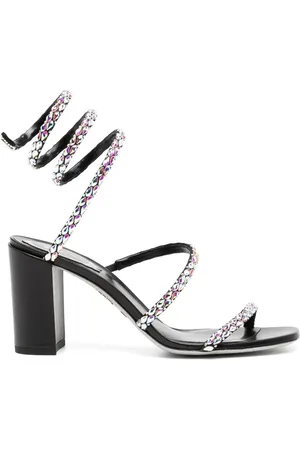 RENE CAOVILLA Crystal embellished strappy sandals