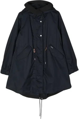Woolrich Tied-waist hooded parka coat