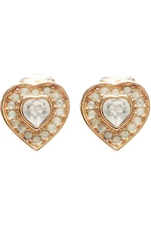 Dior 1990-2000s heart clip-on earrings