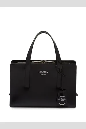 Prada Mini Re-Edition 1995 brushed-leather tote bag