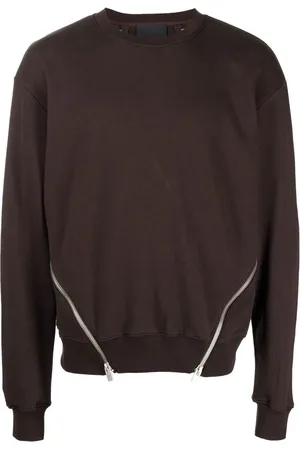 HELIOT EMIL Zip-details cotton sweatshirt