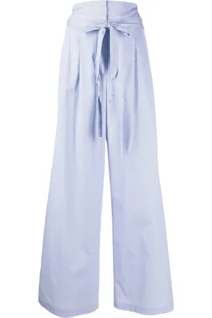 JEJIA Stripe-print tie-waist palazzo pants