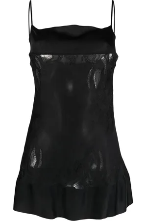 CARINE GILSON Lace-panelled babydoll slip dress