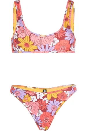 Reina Olga Coolio floral-print bikini set