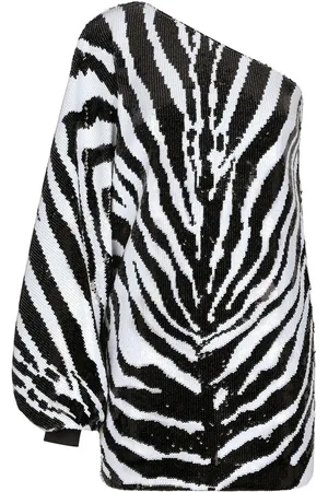 Dolce & Gabbana Zebra-print sequin-embellished mini dress