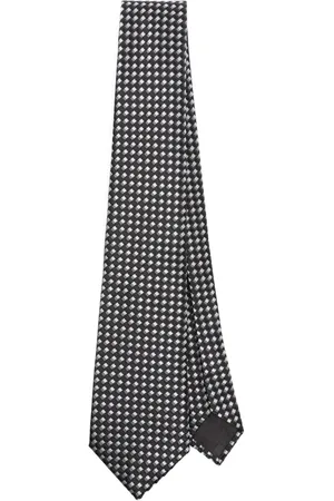 Giorgio Armani Patterned-jacquard silk tie