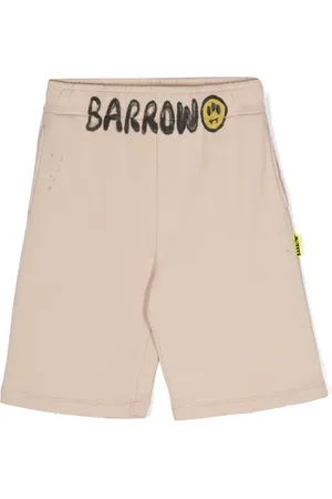 BARROW Logo-print cotton shorts